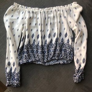 H&M Off Shoulder Crop Top